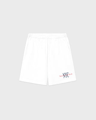 NY Minute Gym Short - White/Navy