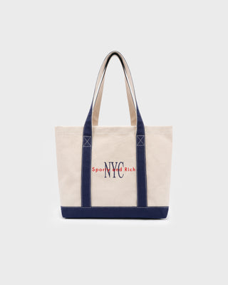 NY Minute Two Tone Tote Bag - Natural
