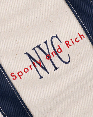 NY Minute Two Tone Tote Bag - Natural