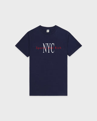 NY Minute T-Shirt - Navy/White