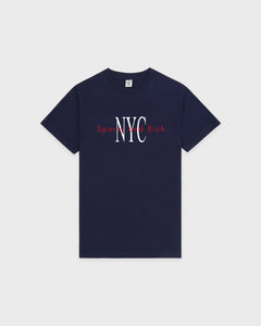 T-shirt NY Minute - Marine/Blanc