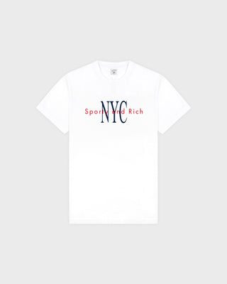 NY Minute T-Shirt - White/Navy