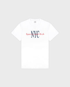 T-shirt NY Minute - Blanc/Marine