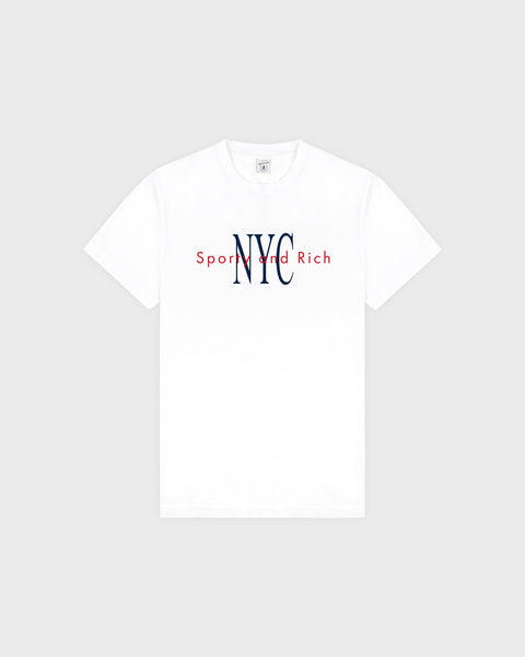 T-shirt NY Minute - Blanc/Marine