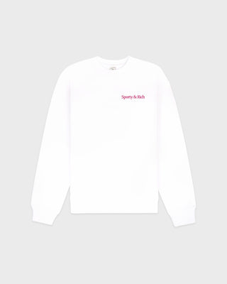 NY Motion Crewneck - White/Berry/Azure