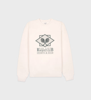 NY Racquet Club Crewneck - Cream/Forest