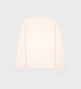 NY Racquet Club Crewneck - Cream/Forest