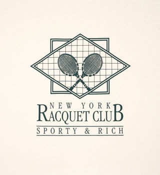 NY Racquet Club Crewneck - Cream/Forest
