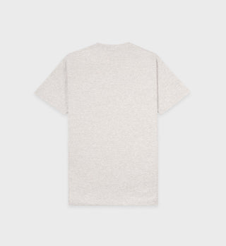 NY Tennis Club T-Shirt - Heather Gray/Caribbean