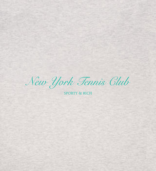 NY Tennis Club T-Shirt - Heather Gray/Caribbean