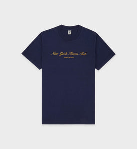 NY Tennis Club T-Shirt - Navy/Gold