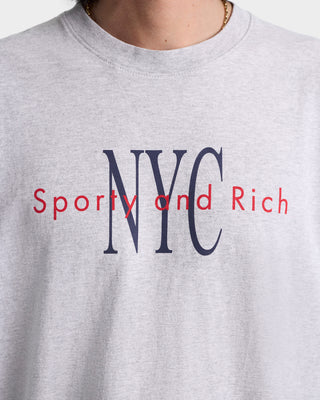 NY Minute T-Shirt - Heather Gray/Navy