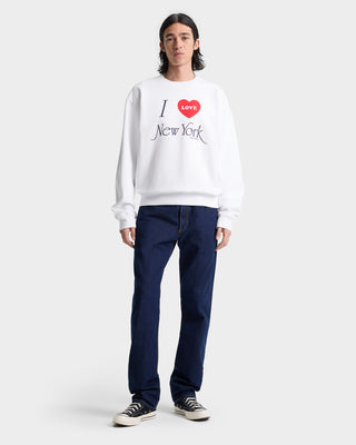 Crewneck I Love NY - Blanc