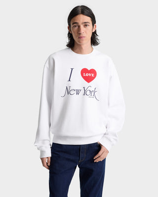 Crewneck I Love NY - Blanc