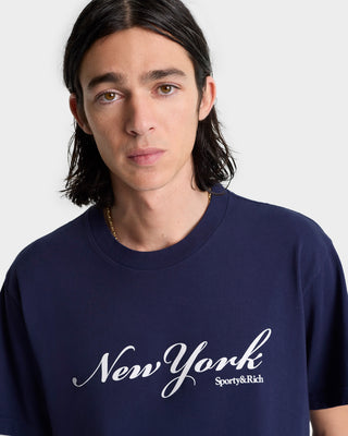 New York T-Shirt - Navy/White