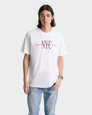 NY Minute T-Shirt - White/Navy