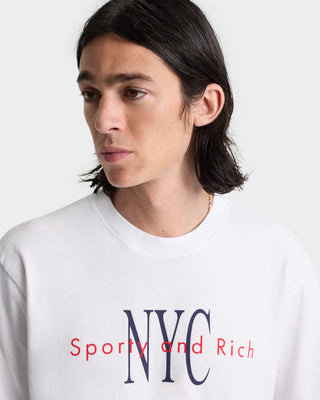 NY Minute T-Shirt - White/Navy