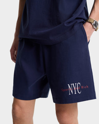 NY Minute Gym Short - Navy/White