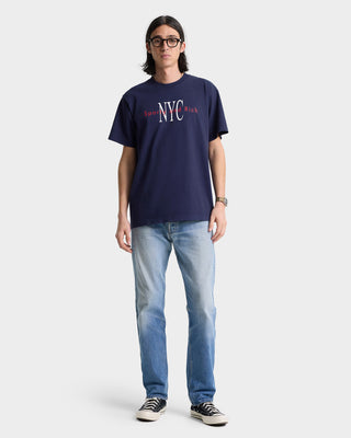 NY Minute T-Shirt - Navy/White