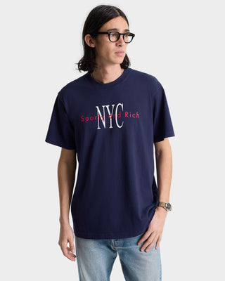 NY Minute T-Shirt - Navy/White