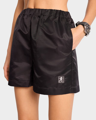 Running Woman Nylon Short - Black/White