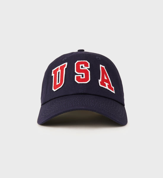 USA Hat - Navy/Sports Red/ White