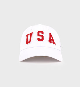 USA Hat - White/Sports Red/ Navy