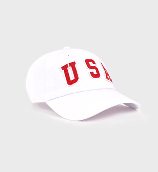 USA Hat - White/Sports Red/ Navy