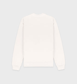 Paris Country Club Crewneck - Coconut/Caribbean