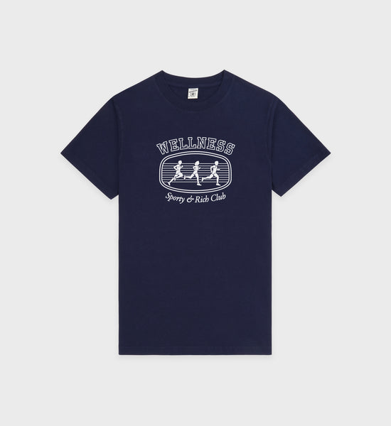 Paris Marathon T-Shirt - Navy/White