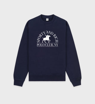 Polo Club Crewneck - Navy/White