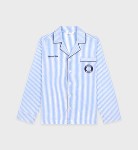 Buoy Pyjama Shirt - Blue Striped