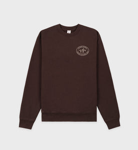 Riding Club Crewneck - Chocolate/Cream