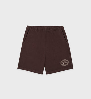 Riding Club Gym Short - Chocolate/Cream