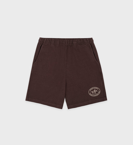 Riding Club Gym Short - Chocolate/Cream