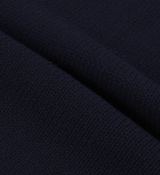 Riding Club Knitted Sweater - Navy/Ecru