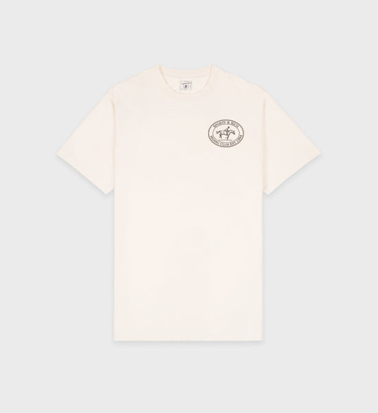 Riding Club T-Shirt - Cream/Chocolate