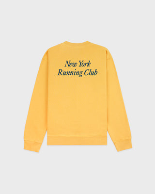 Run Club Crewneck - Faded Gold/Navy