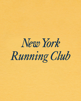 Run Club Crewneck - Faded Gold/Navy