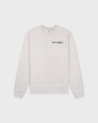 Run Club Crewneck - Heather Gray/Navy