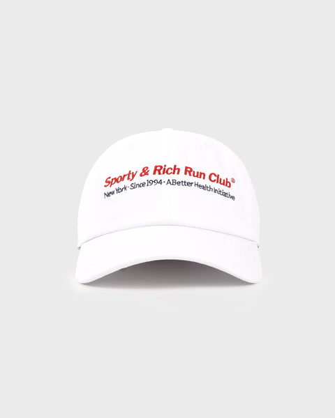 Run Club Hat - White/Ruby/Navy