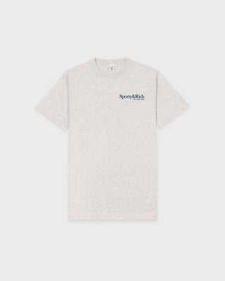 Run Club T-Shirt - Heather Gray/Navy