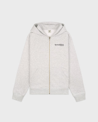 Run Club Zip Hoodie - Heather Gray/Black