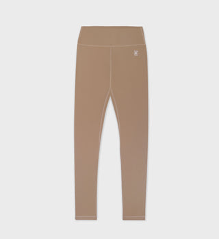 Runner Legging - Espresso/White