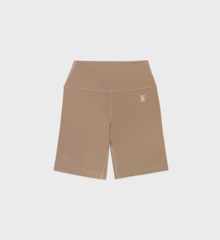Runner Biker Short - Espresso/White