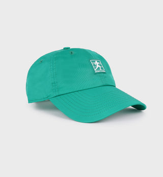 Running Woman Nylon Hat - Spring Green/White