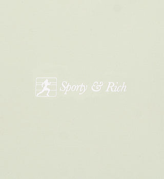 Runner Script Leggings - Sage/White