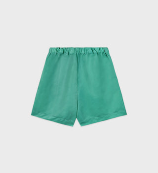 Running Woman Nylon Short - Spring Green/White