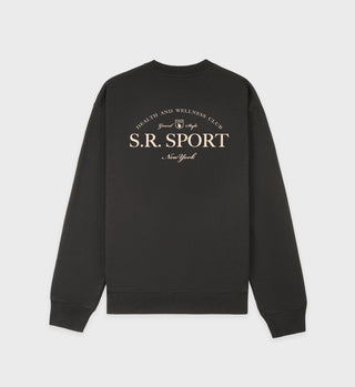 Wimbledon Crewneck - Faded Black/Cream