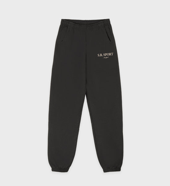 S.R. Sport Sweatpant - Faded Black/Cream